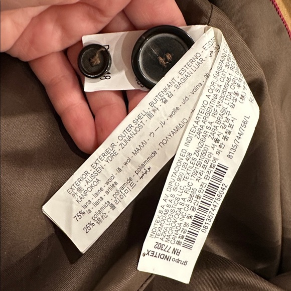 Zara women’s Camel brown Trench Coat - Picture 8 of 10